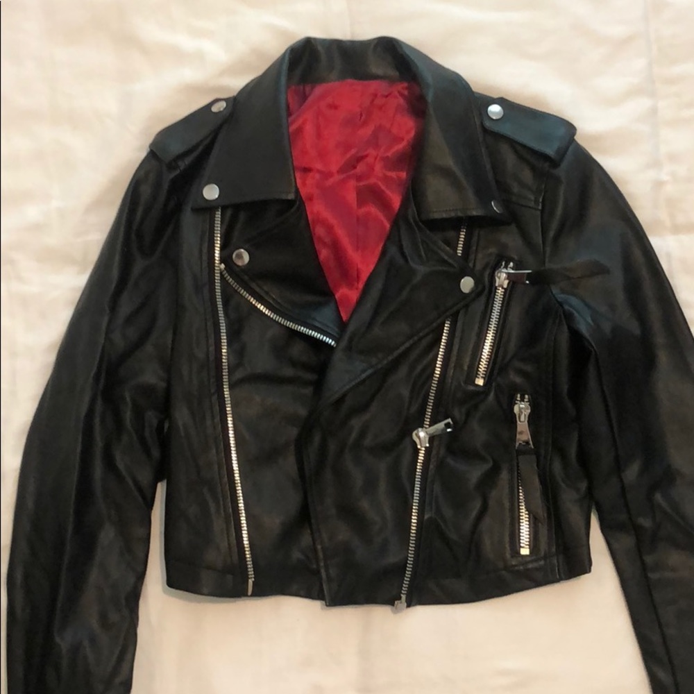 Urban outfitters faux leather jacket
